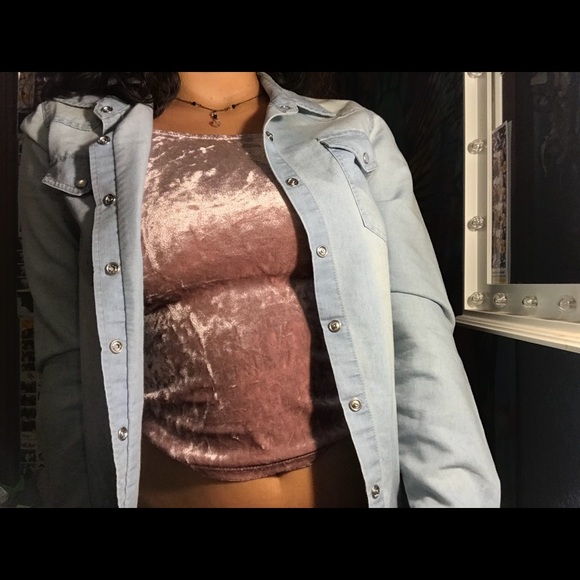 Denim chambray shirt/jacket size small - Picture 1 of 3